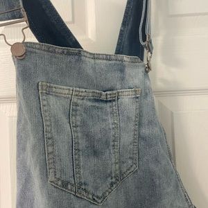 Overall denim skirt set